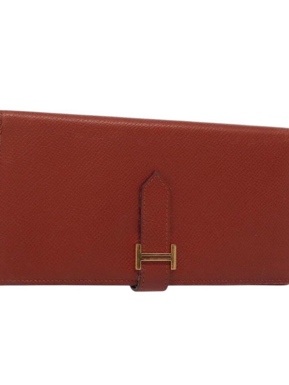 Hermes Beard Red Leather wallet Vintage